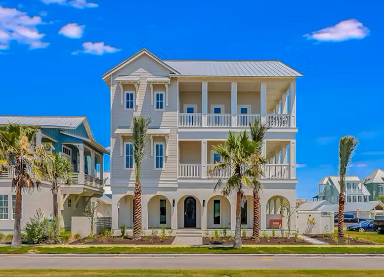 An picture of a 3 story custom home
